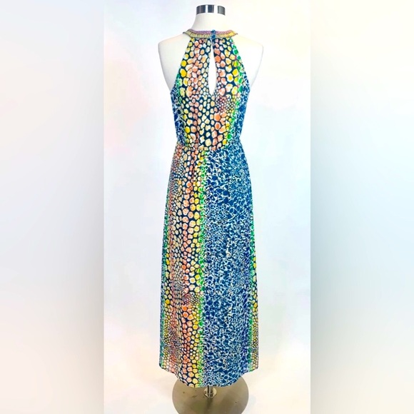 NWOT-Charlie Jade maxi dress w/slit on front left leg, up the knew, size: Medium - Picture 3 of 9